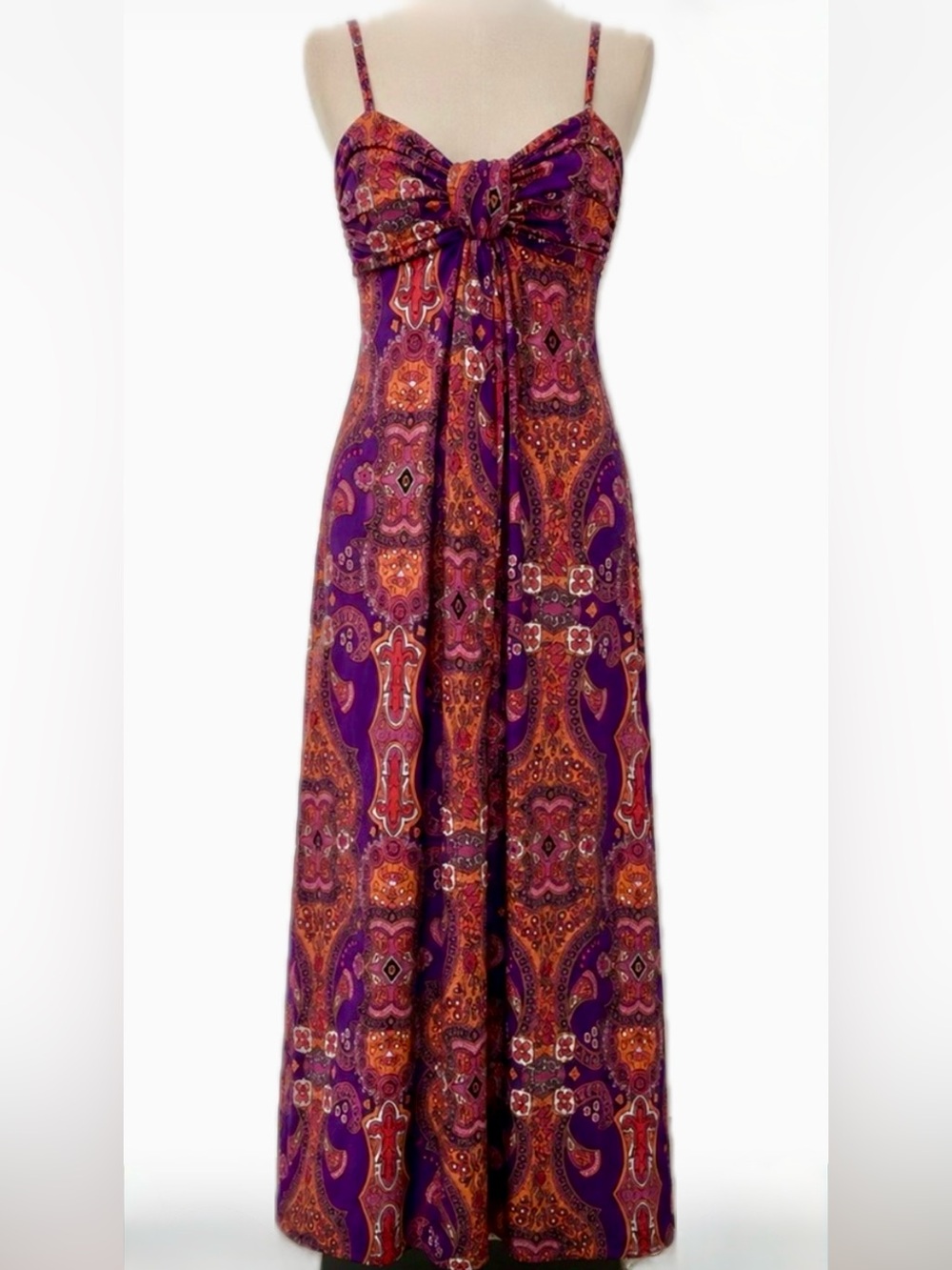 City Triangles Slinky Spaghetti Strap Maxi Dress - Perfect Travel Dress!
